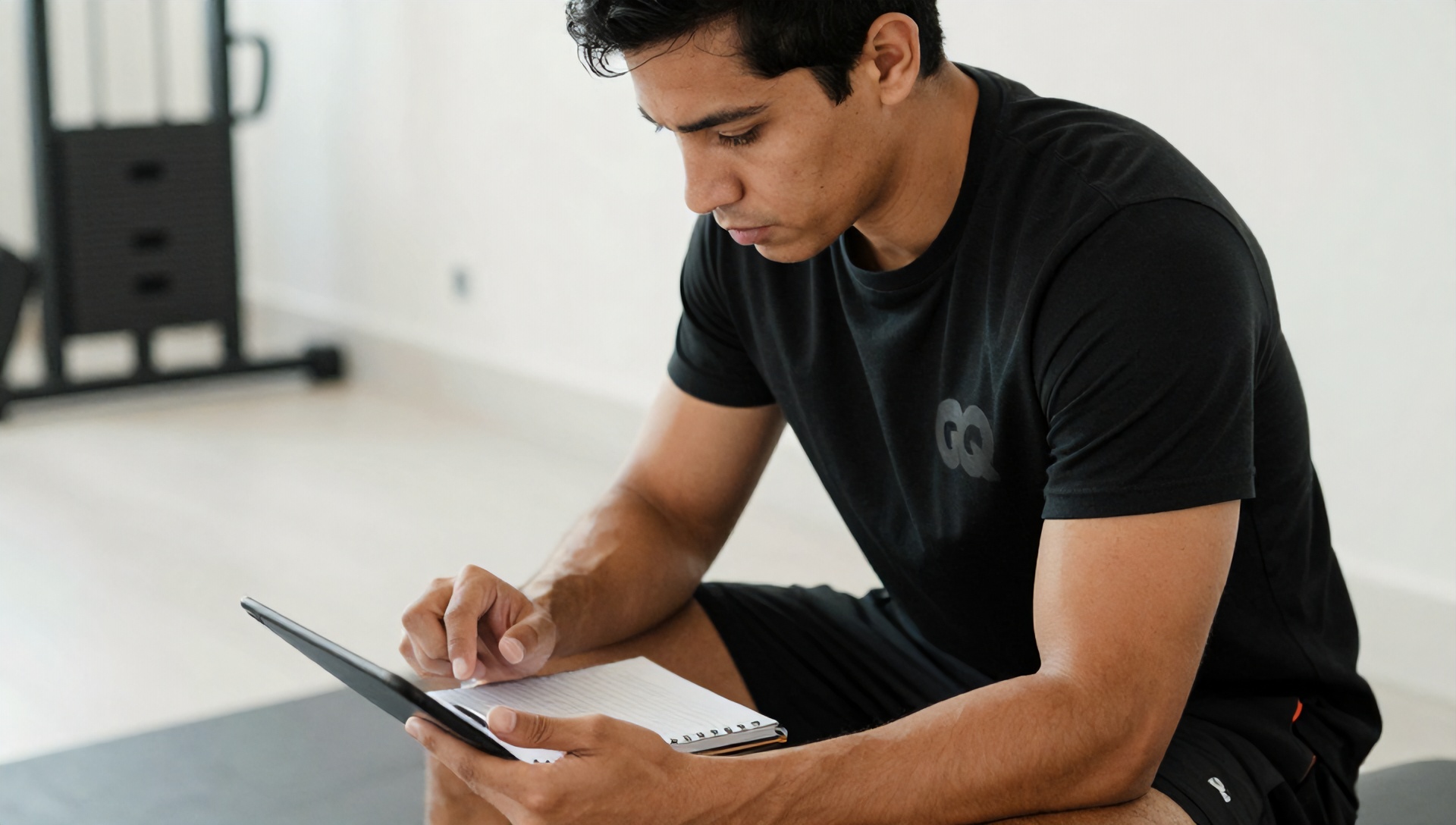 Atleta descansando e se recuperando após um treino planejado, simbolizando a importância da individualidade na tolerância ao volume de treino e na velocidade de recuperação.
