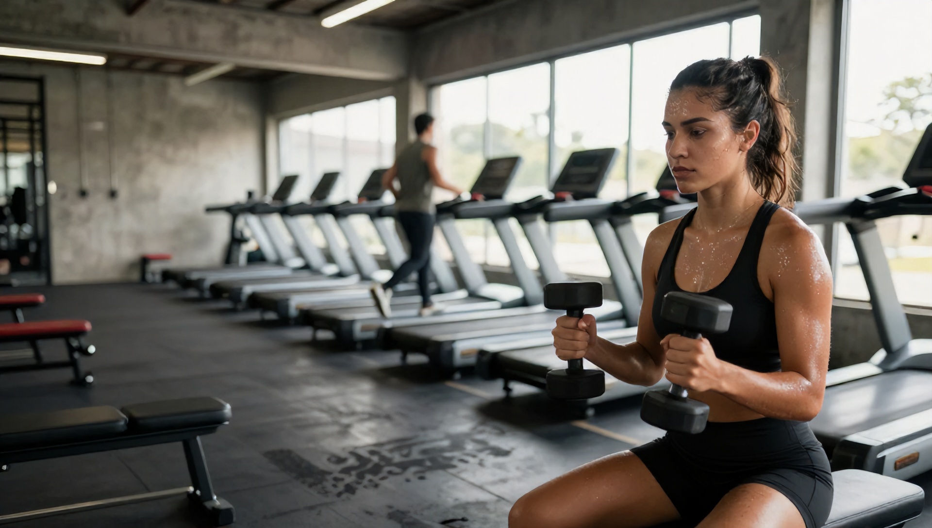 Treino combinado na academia
